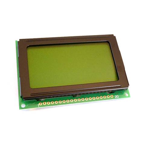 Display Elektronik LCD-Display Gelb-Grün 128 x 64 Pixel (B x H x T) 75.00 x 53.00 x 9.6 mm DEM128064BSYH-PY
