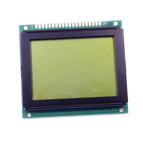 Thumbnail - Display Elektronik LCD-Display Gelb-Grün 128 x 64 Pixel (B x H x T) 78.00 x 70.00 x 12.6 mm DEM128064H1SYH-PY