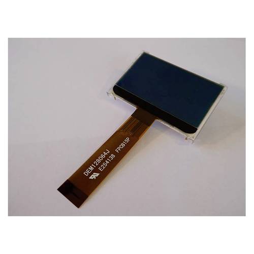 Display Elektronik LCD-Display Weiß 128 x 64 Pixel (B x H x T) 80.00 x 54.00 x 6.5 mm DEM128064JSBH-PWN