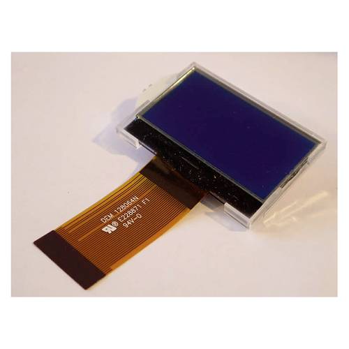 Display Elektronik LCD-Display Weiß 128 x 64 Pixel (B x H x T) 52.20 x 32.70 x 5.3 mm DEM128064N1SBH-PWN