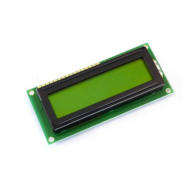 Display Elektronik LCD-Display Schwarz Gelb-Grün (B x H x T) 80 x 36 x 12.4 mm DEM16102SYH-LY