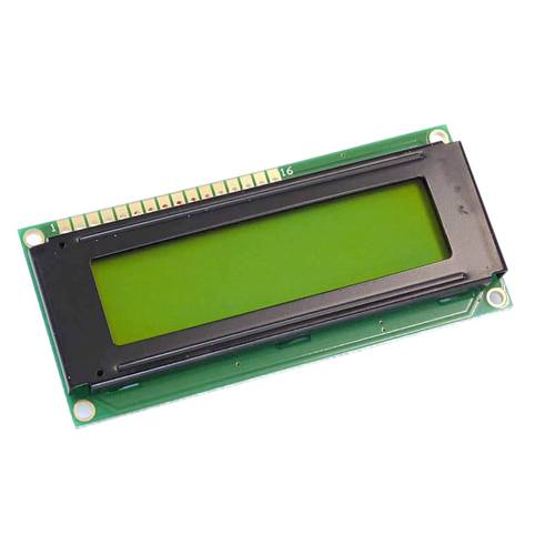 Display Elektronik LCD-Display Schwarz Gelb-Grün (B x H x T) 80 x 36 x 10.5 mm DEM16216SYH-PY-CYR