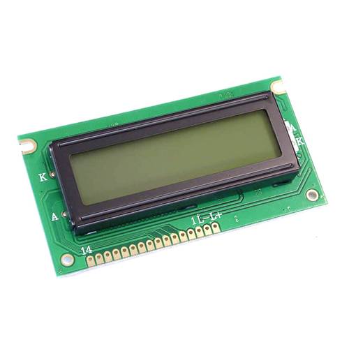 Display Elektronik LCD-Display Schwarz Amber (B x H x T) 84 x 44 x 12.4 mm DEM16217FGH-LA