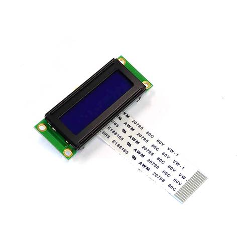 Display Elektronik LCD-Display Schwarz, Weiß Blau (B x H x T) 53 x 20 x 7.5 mm DEM16223SBH-PW-N