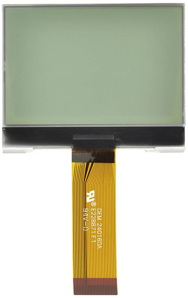 Display Elektronik LCD-Display   Weiß 240 x 160 Pixel (B x H x T) 60.00 x 51.70 x 5.0 mm DEM240160AFGH-PW