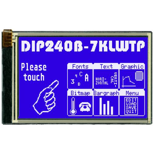 Thumbnail - Display Elektronik Grafik-Display Weiß 240 x 128 Pixel (B x H x T) 113.00 x 70.00 x 11.8 mm