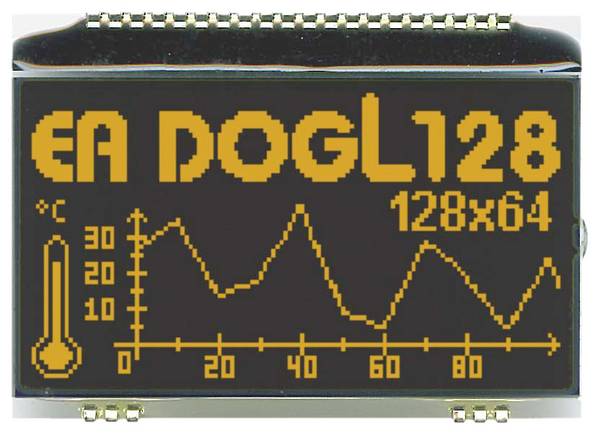 Display Elektronik Grafik-Display    128 x 64 Pixel (B x H x T) 68.00 x 51.00 x 2.8 mm