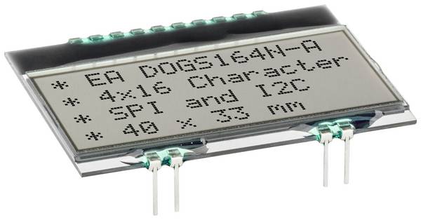 Display Elektronik LCD-Display  Schwarz   (B x H x T) 40 x 30.48 x 2.6 mm