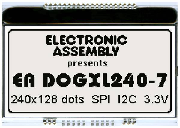Display Elektronik Grafik-Display    240 x 128 Pixel (B x H x T) 94.00 x 67 x 2.8 mm