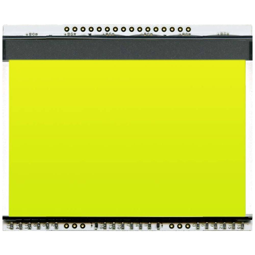 Display Elektronik Achtergrond verlichting Geel-groen