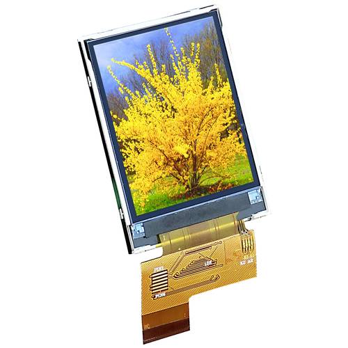 Display Elektronik Grafik-Display Weiß 240 x 320 Pixel (B x H x T) 43 x 51.6 x 1.98 mm