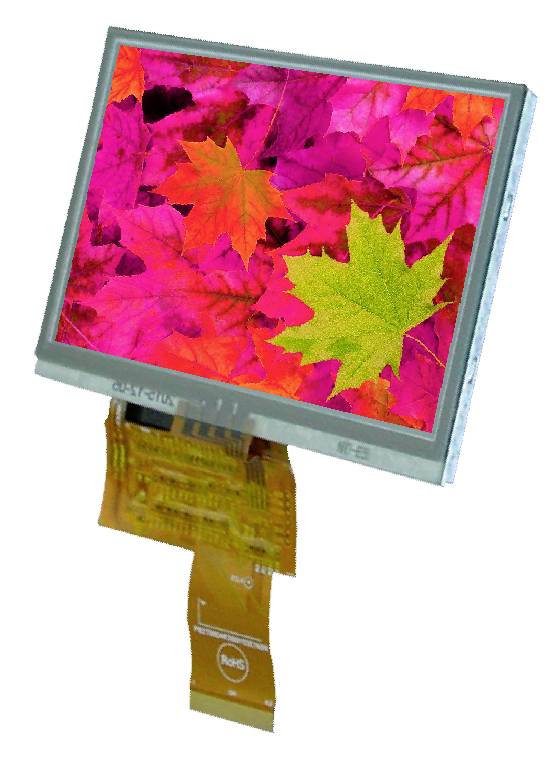 Display Elektronik Grafik-Display Weiß 480 x 272 Pixel (B x H x T) 105.50 x 67.20 x 4.05 mm