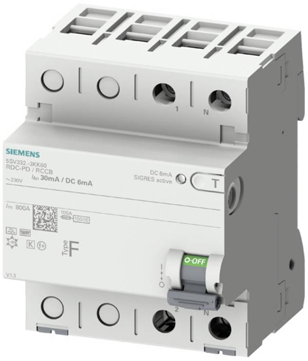 Siemens 5SV33223KK60 5SV3322-3KK60 Fehlerstrom-Schutzschalter F 0.03 A