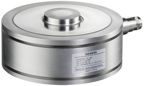 Siemens 7MH51134PD00 7MH5113-4PD00 Siwarex WL 280 Waegezelle RN-S SA 5t C3 - Nennlast 5t - Genauigkeitsklasse C3 gemaess OIML R60, - 6 m Anschlusskabel, 4 Leiter - Werkstoff Edelstah...