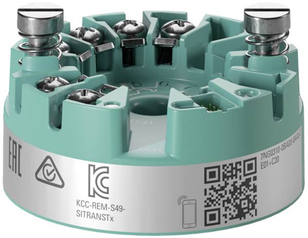 Siemens 7NG0310-0BA00-0AA0 SITRANS TH320 Temperaturmessumformer zum Einbau im Anschlusskopf Typ B (DIN 43729), mit einem konfigurierbaren Eingang und einem galvanisch getrenn... 7NG03100BA000AA0