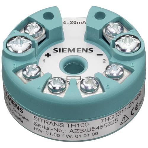 Siemens 7NG3211-0AN00 Temperaturmessumformer SITRANS TH100 fuer PT100 zum Einbau im Anschlusskopf Typ B (DIN43729), Zwei...