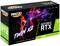 'Grafikkarte Inno3D GeForce RTX 3050 Twin X2' Verpackung. Zeigt eine Frau mit neonfarbenen Effekten und bewirbt Funktionen wie Ray Tracing und DLSS.