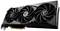 Grafikkarte mit drei Lüftern, schwarzes Gehäuse. Eignet sich für leistungsstarke Computeranwendungen und Gaming.