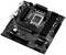 Eine schwarze Computer-Motherboard-Platine mit mehreren Anschlüssen, Steckplätzen und einem markanten Chipbereich in der Mitte.