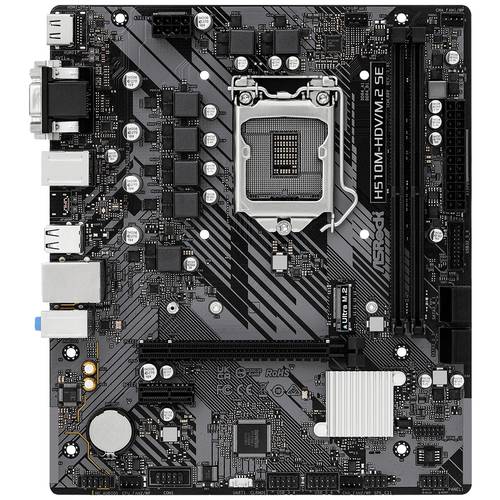Thumbnail - ASRock H510M-HDV/M.2 SE Mainboard Sockel (PC) Intel® LGA 1200 Formfaktor (Details) Micro-ATX Mainboard-Chipsatz Intel® H...