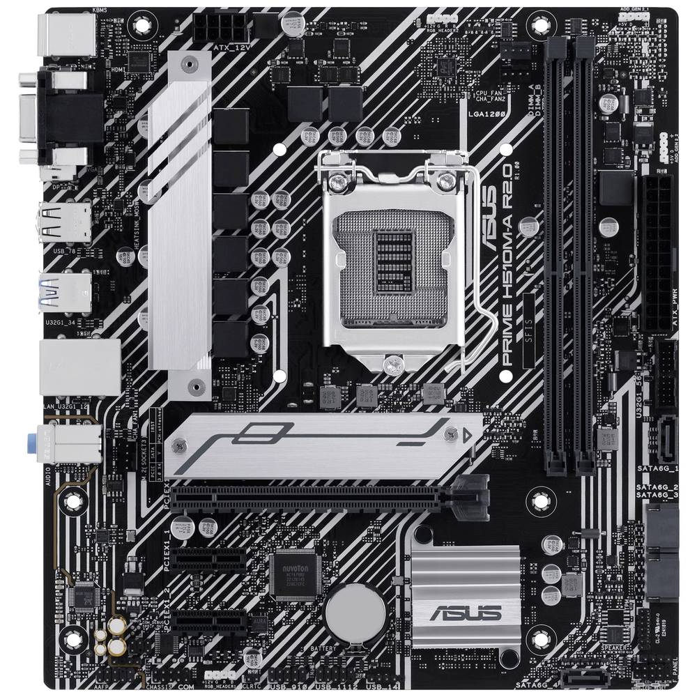 Asus PRIME H510M-A R2.0 Moederbord Socket Intel 1200 Vormfactor Micro-ATX Moederbord chipset Intel® H470