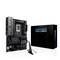 ASUS ProArt B760-Creator WiFi Motherboard mit Verpackung und Antenne. Unterstützt Intel-Prozessoren, DisplayPort und HDMI.