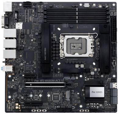 Asus PRO WS W680M-ACE SE Mainboard Sockel (PC) Intel® LGA 1700 Formfaktor (Details) Micro-ATX Mainboard-Chipsatz Intel® W680