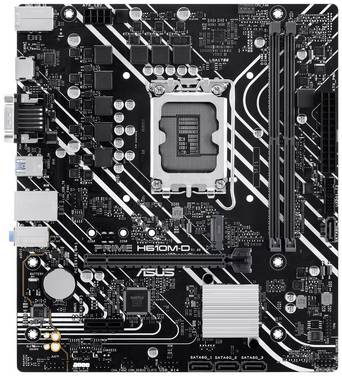 Asus PRIME H610M-D Mainboard Sockel (PC) Intel® LGA 1700 Formfaktor (Details) Micro-ATX Mainboard-Chipsatz Intel® H610