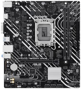 Asus PRIME H610M-K ARGB Mainboard Sockel (PC) Intel® LGA 1700 Formfaktor (Details) Micro-ATX Mainboard-Chipsatz Intel® H610