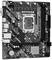 Eine ASRock H610M-HDV/M.2 Hauptplatine, zeigt Anschlüsse und Steckplätze für CPU, RAM, PCIe und weitere Komponenten.