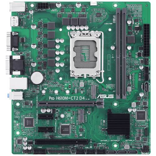 Thumbnail - Asus PRO H610M-CT2 D4-CSM Mainboard Sockel (PC) Intel® LGA 1700 Formfaktor (Details) Micro-ATX Mainboard-Chipsatz Intel®...