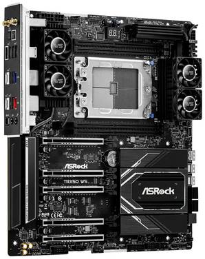 ASRock TRX50 WS Mainboard Sockel (PC) AMD® sTR5 Formfaktor (Details) E-ATX Mainboard-Chipsatz AMD® TRX50