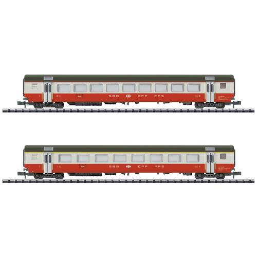 MiniTrix 18721 N 2er-Set Personenwagen Swiss Express der SBB Set 2