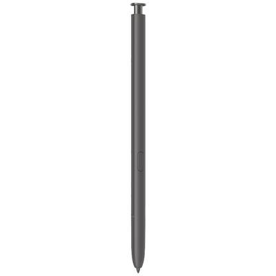 Ein schwarzer digitaler Stylus-Stift mit einem Knopf auf der Seite, geeignet für Touchscreens von Tablets und Smartphones.