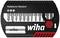 'Wiha FlipSelector Standard' Bit-Set in schwarz-roter Box mit mehreren Bits, geeignet für verschiedene Schraubenkopfarten.