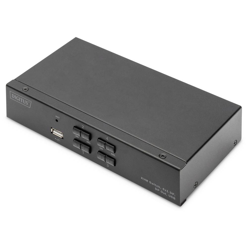 Digitus DS-12891 KVM-switch 1 + 4 poorten DisplayPort 3840 x 2160 Pixel