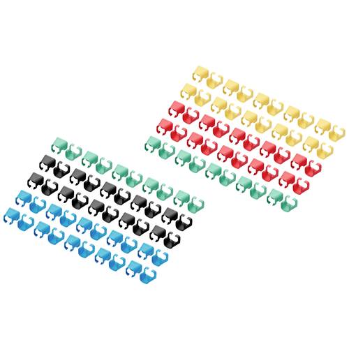 Digitus A-CC-M Patchkabel-Farbclips Gelb, Grün, Rot, Schwarz, Blau 100 St.