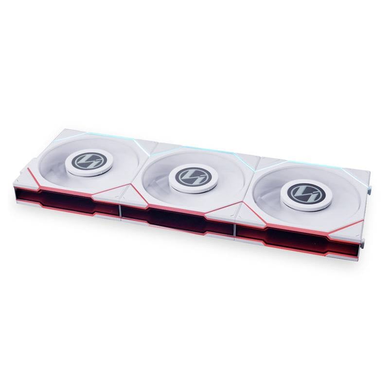 Lian Li UNI FAN TL LCD Series, 3er Pack + Controller PC-Gehäuse-Lüfter Weiß (B x H x T) 124 x 120 x 28 mm inkl. LED-Bele