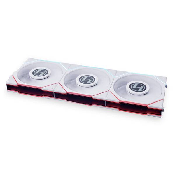 Lian Li UNI FAN TL LCD Series, 3er Pack + Controller PC-Gehäuse-Lüfter Weiß (B x H x T) 124 x 120 x 28 mm inkl. LED-Beleuchtung, inkl. Lüfter-Controller, inkl. Display