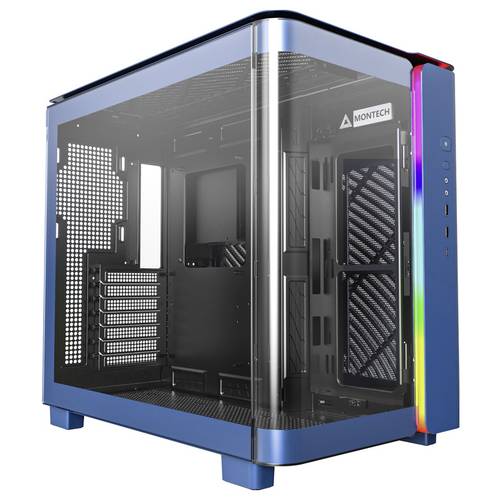 Thumbnail - MONTECH KING 95 Tempered Glass ARGB Midi-Tower PC-Gehäuse Blau