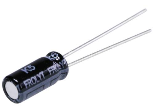 Produktbild von 5 Stück POPESQ® Elektrolytkondensator 100µF 63V – Radial THT, ±20% Toleranz, –40 Bis +85°C Betriebstemperatur