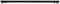Eine schwarze Soundbar mit schlichtem Design und abgerundeten Kanten, geeignet zur Platzierung unter einem Fernseher.