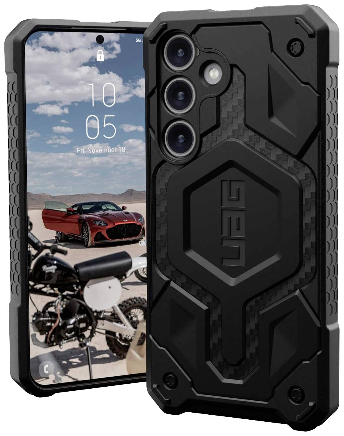 URBAN ARMOR GEAR Monarch Pro Backcover Samsung Galaxy S24 Carbon MagSafe kompatibel