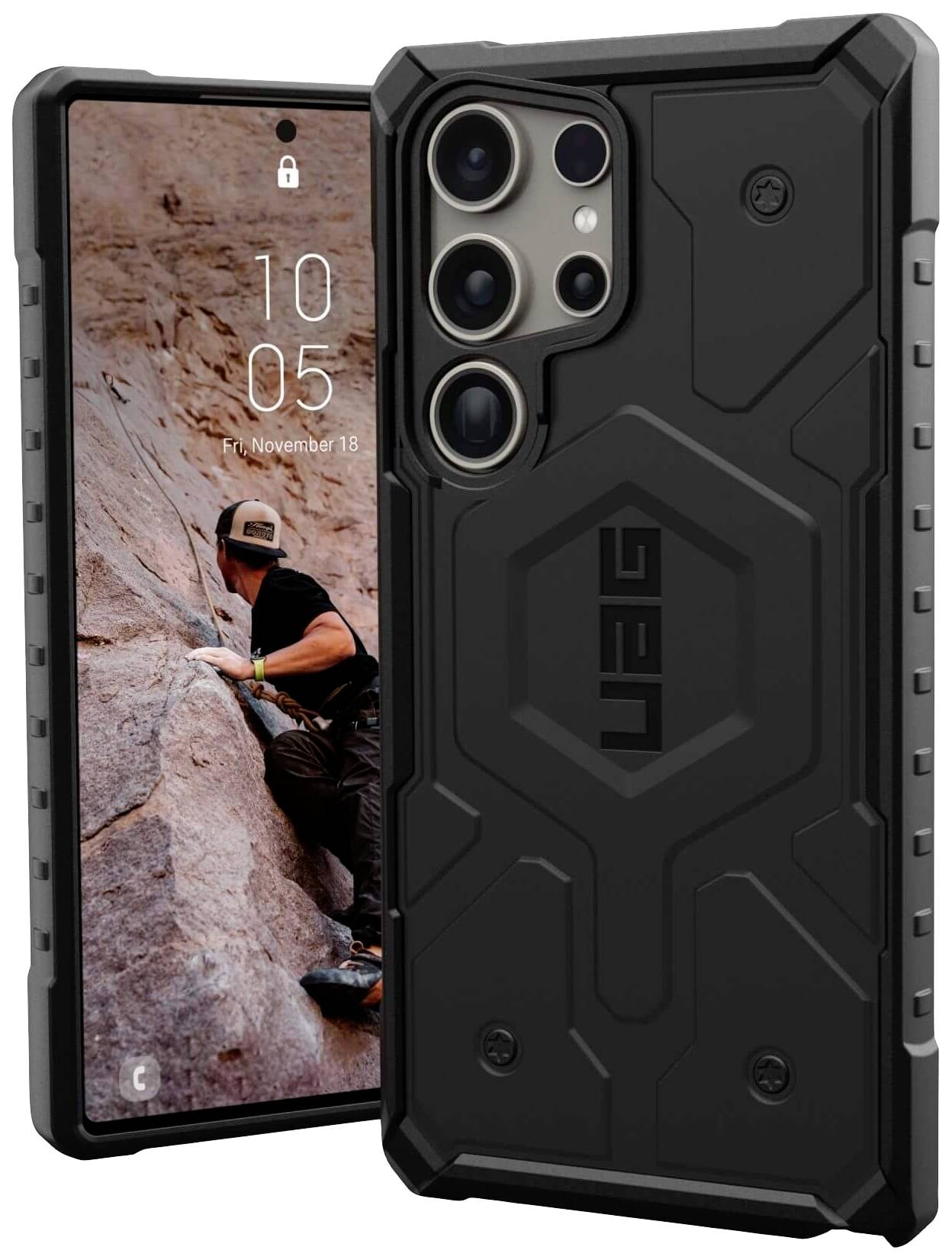 URBAN ARMOR GEAR Pathfinder Backcover Samsung Galaxy S24 Ultra Schwarz