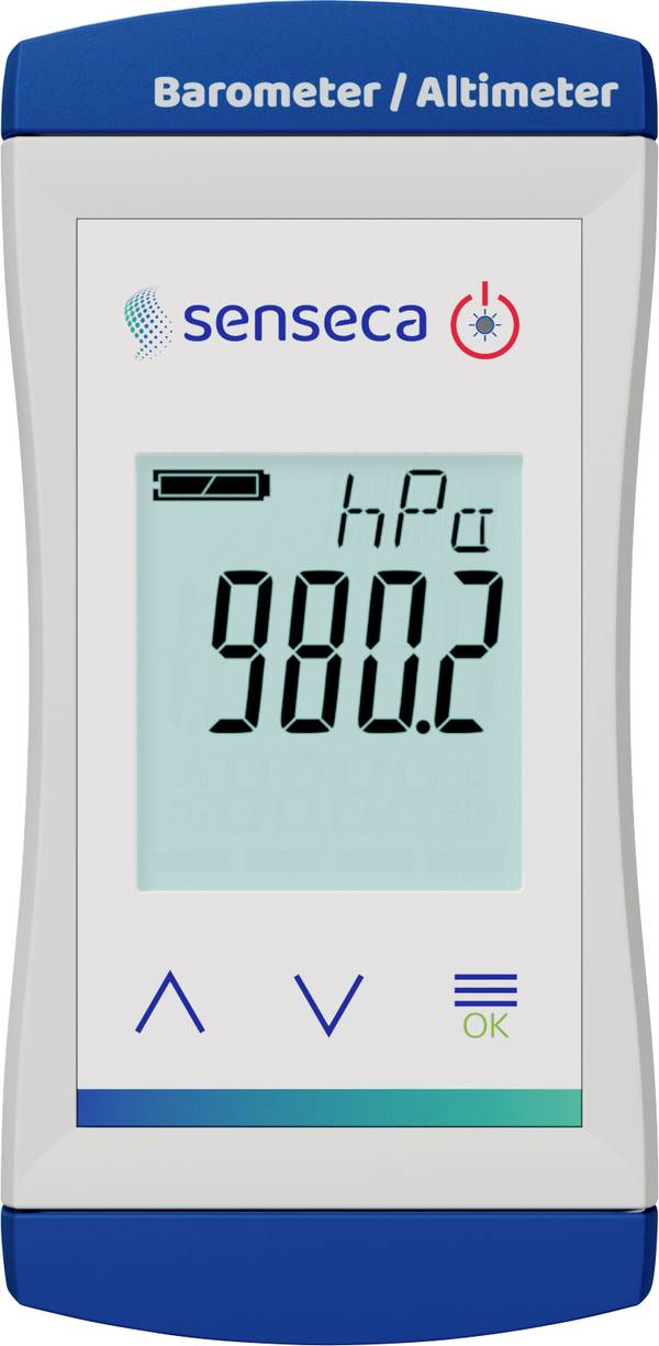 Senseca ECO 230 Altimeter, Barometer kalibriert (ISO) Luftdruck, Temperatur, Höhenmeter
