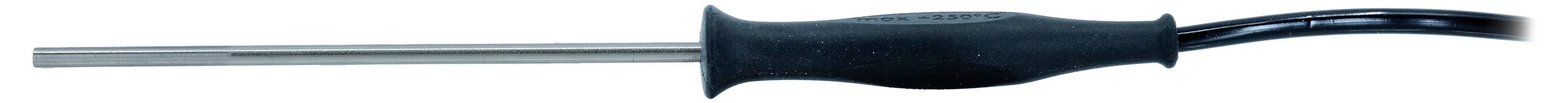 Ein schwarzer Schraubendreher mit gekrümmtem Schaft und Schlitzspitze, der entwickelt wurde, um Schrauben an schwer zugänglichen Stellen zu erreichen und zu drehen.