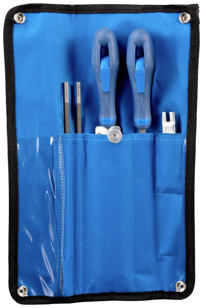 PFERD TOOLS 11099151 Kettensägenschärf-Set 5,16 mm 13/64 für Kettenteilung 3/8 in Rolltasche 1 Set