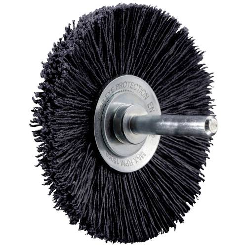 PFERD TOOLS Kegelbürste ungezopft KBU Ø 70x10mm Schaft-Ø 6 mm CO-Filament-Ø 0,55 mm Korn 120 rückseitiges Bürsten 432200...