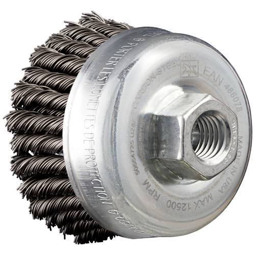 PFERD TOOLS POS Topfbürste 2-reihig gezopft TBG HD Ø 65 mm M14 Stahl-Draht-Ø 0,50 mm Winkelschleifer 43305032 1 St.