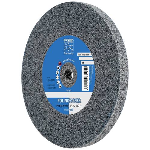 PFERD TOOLS 47802723 POLINOX verpresstes Vlies-Rad PNER Ø 150x13 mm Bohrung-Ø12,7 mm Weich SIC Fein für Finish 150 mm 5 ...